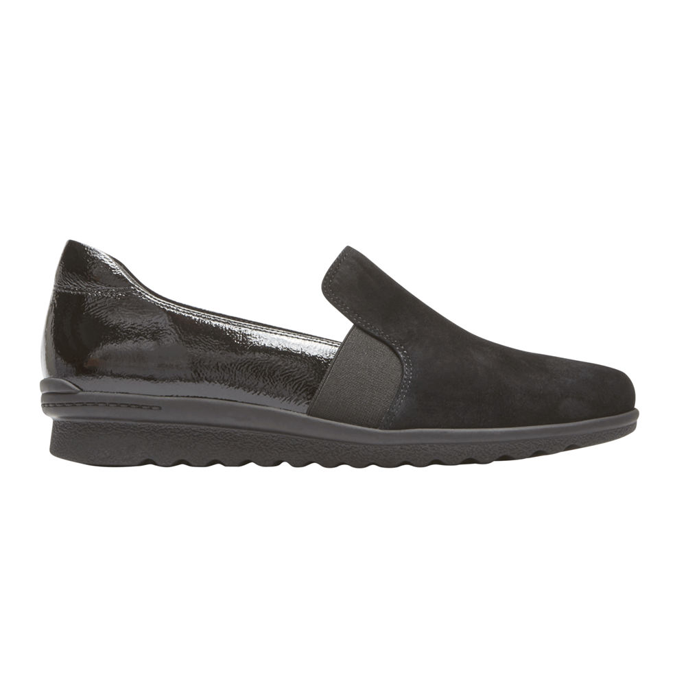 Slip-Ons Rockport Mujer Mexico - Truflex Chenole Negros - LEYDX3719